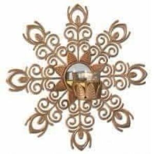 PartyLite Gold Ornate Wall Mirror